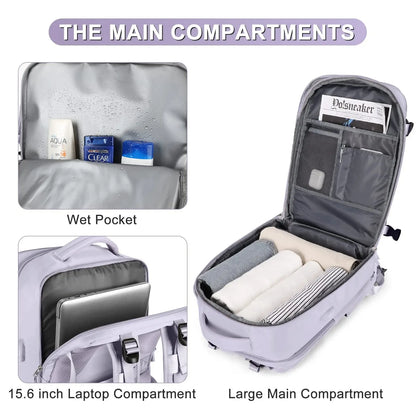 Buylor sac à dos de voyage 40x20x25 ryanair sac de cabine étanche EasyJet sac à dos à main 14 pouces sac à dos pour ordinateur portable bagage à main