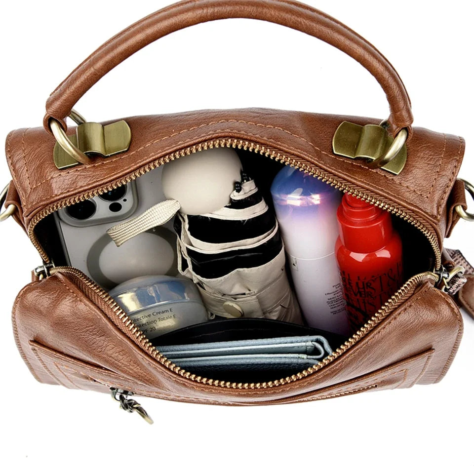 Femmes en cuir souple sacs à poignée supérieure sacs à Main de créateur de luxe dames grand Sac à bandoulière fourre-tout décontracté Sac de transport A Main