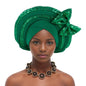 Cravate de Sauna à Paillettes pour Femme, Turban Africain avec Nministériels d Papillon Doux, Accessoire de ix
