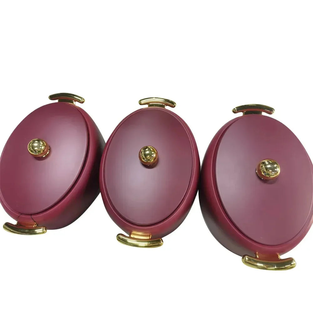 Boîte isotherme pour aliments du Ramadan, grande capacité, chauffe-plats, boîte à lunch, événement, réunion de famille, 2L, 2,5 L, 3L, ensemble de 3 pièces