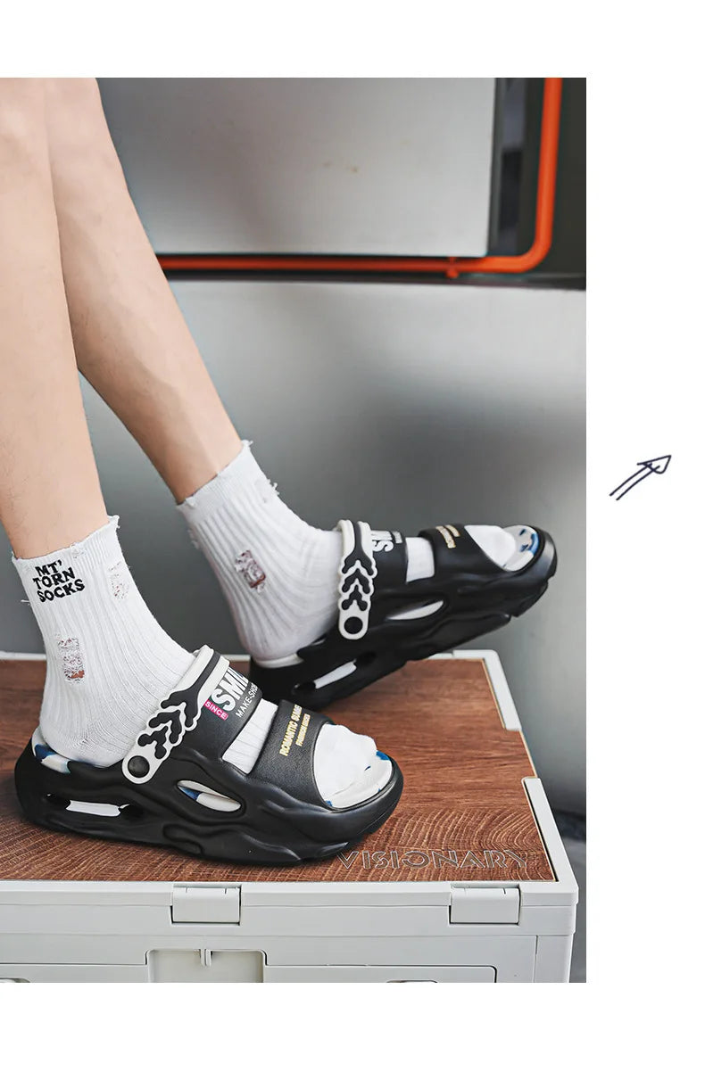 Chaussons pour hommes EVA femmes sandales chaussures à plate-forme confortables antidérapant doux hommes chaussures De plage été Sandalias De Mujer Verano 2025