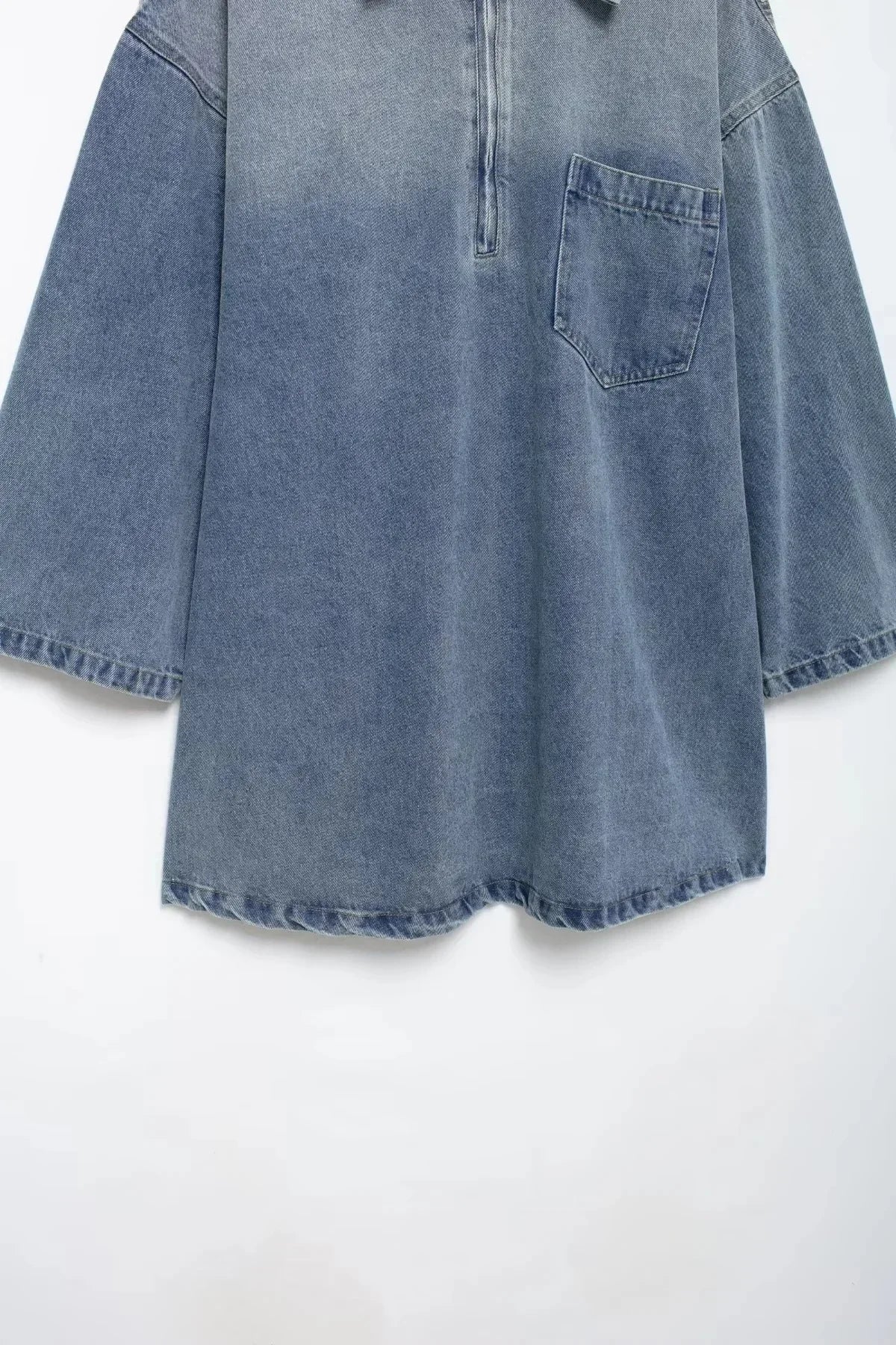 Jupe en jean zippée à col polo, nouveau style, robe décontractée adt fit, vente en gros transfrontalière, tendance européenne et américaine