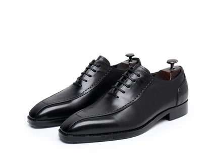 Chaussures Oxfords rétro en cuir véritable pour hommes, chaussures de luxe faites à la main, style britannique, mode confortable, noir, fête de mariage, qualité
