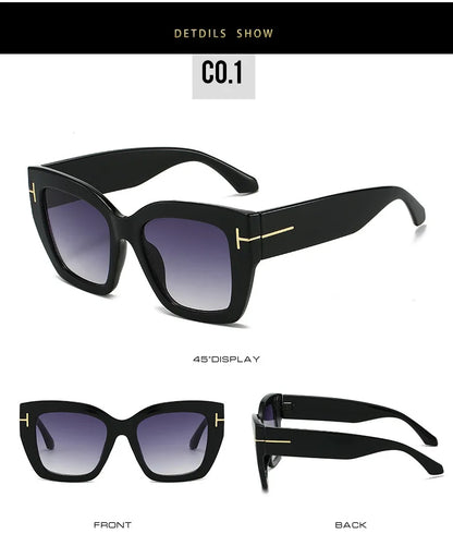 Lunettes de soleil vintage pour hommes et femmes, protection UV, forme carrée, haute qualité, style tendance