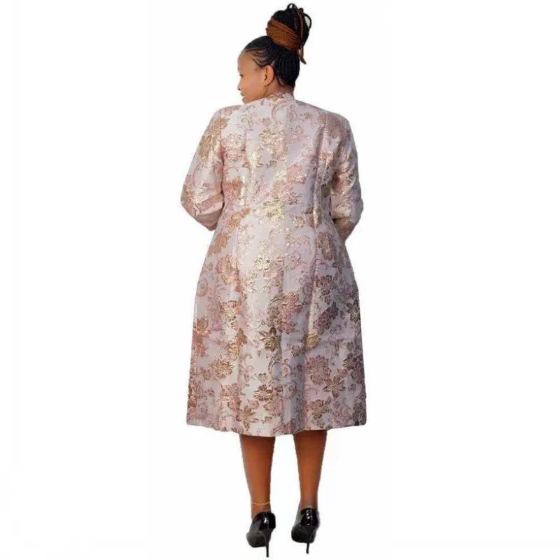 Ensemble 2 pièces de robes africaines pour femmes, imprimé floral, traditionnel dashiki musulman, mode abaya boubou, robe vide afrique