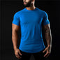 BS -T-shirt en coton été hommes athloisir entraînement à manches courtes Muscle Fitness T-shirt de haute qualité hommes T-shirt Gym Sport chemise hauts