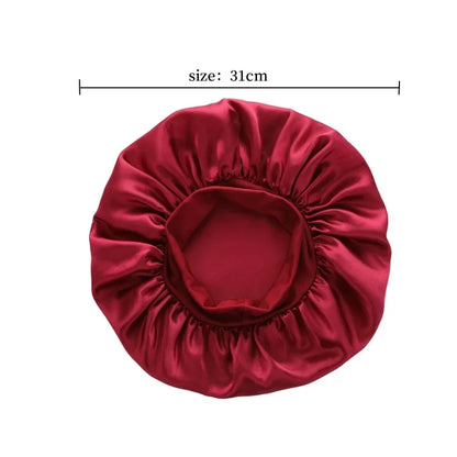 Femmes Satin solide à large bord chapeau de couchage nuit Bonnet de nuit soins des cheveux Bonnet Bonnet de nuit pour femmes hommes unisexe casquette bonnet de nuit