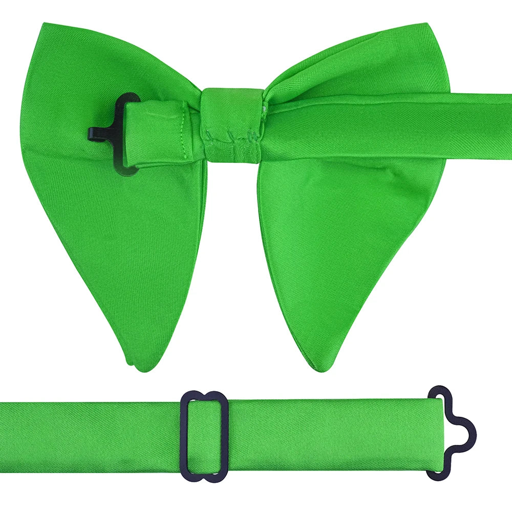 GUSLESON mode rose Champagne bleu solide noeud papillon pour hommes classique grand noeud papillon pour fête de mariage nœud papillon adulte hommes cravate