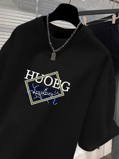 T-shirt à manches courtes en pur coton de style européen pour femmes, vêtements d'été décontractés, haut imprimé à col rond, pull basique pour femme