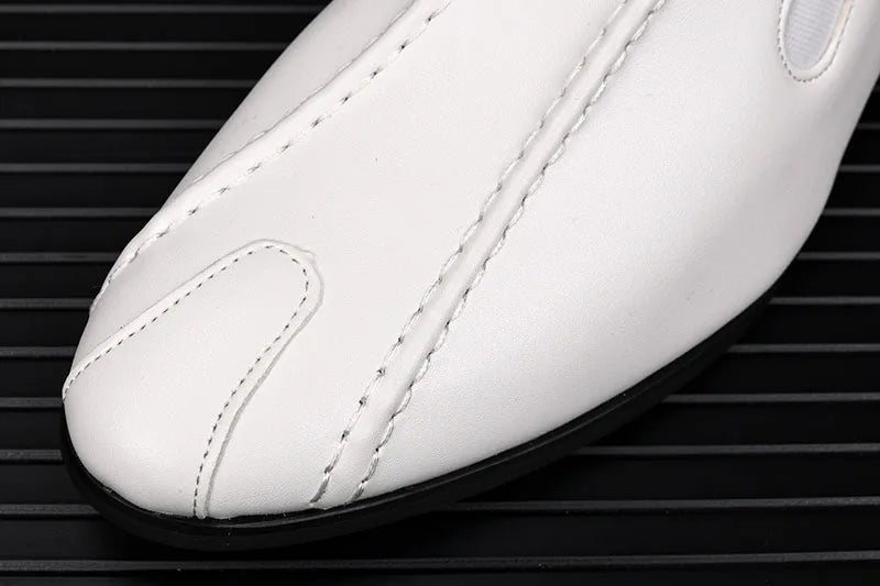 Chaussures en cuir patchwork blanc pour hommes, nouvelles chaussures de luxe pour hommes, robe de mariée, zone de Rh, chaussures Oxford pour hommes, taille 38-44