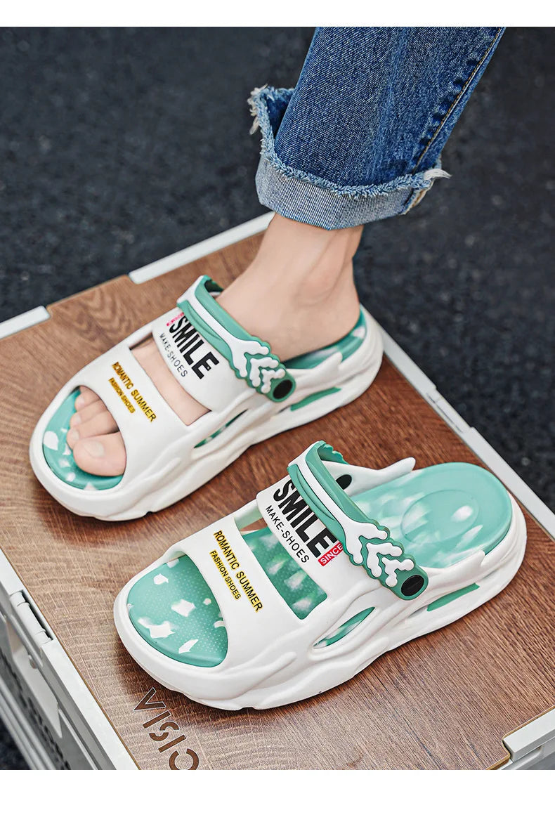 Chaussons pour hommes EVA femmes sandales chaussures à plate-forme confortables antidérapant doux hommes chaussures De plage été Sandalias De Mujer Verano 2025