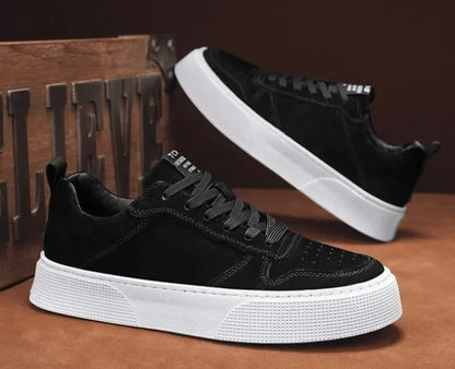 Mocassins en cuir pour hommes, chaussures décontractées, confortables, Skatebaord, plates, polyvalentes, nouvelle collection printemps 2025