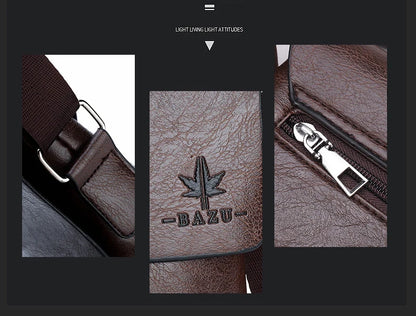 Marque de luxe Vintage sacs de messager hommes en cuir sac à bandoulière homme sac à main marron noir sac latéral affaires sac à bandoulière pour hommes