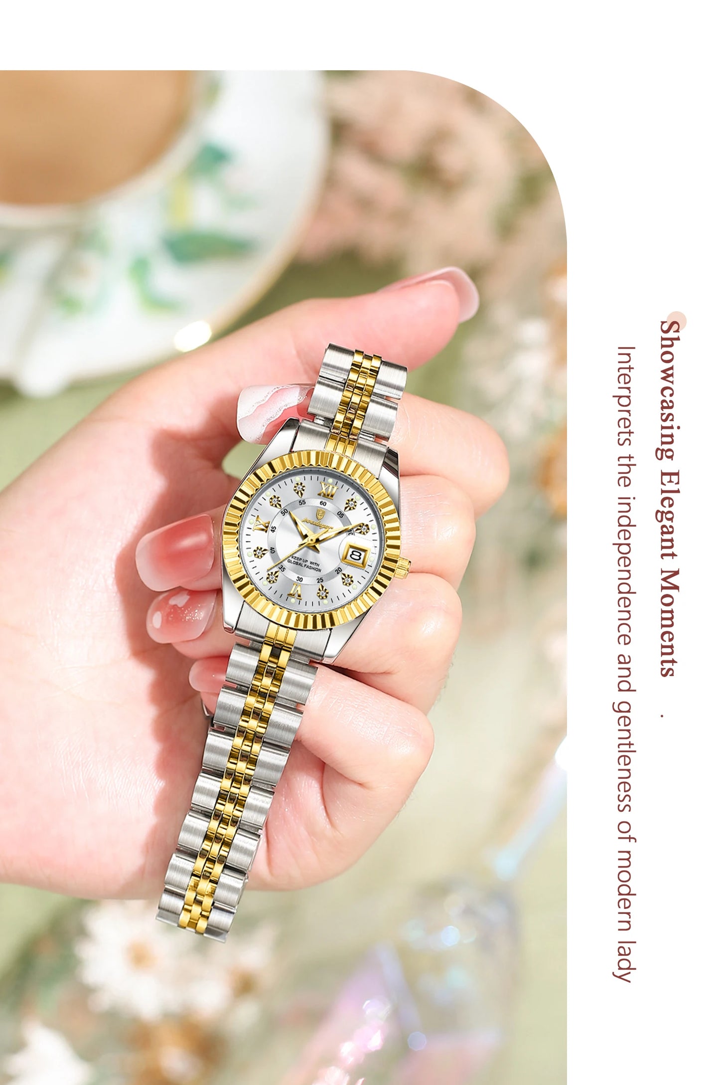 POEDAGAR montres de luxe pour femmes étanche lumineux Date dames montre-bracelet en acier inoxydable montre à Quartz élégante pour les femmes Reloj