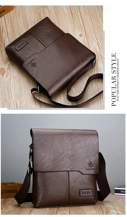 Marque de luxe Vintage sacs de messager hommes en cuir sac à bandoulière homme sac à main marron noir sac latéral affaires sac à bandoulière pour hommes