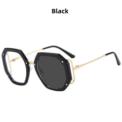 Lunettes photochromiques pour femmes, nouveau Design de marque à la mode, grand polygone, Anti lumière bleue, lecture sur ordinateur, hypermétropie, 2023