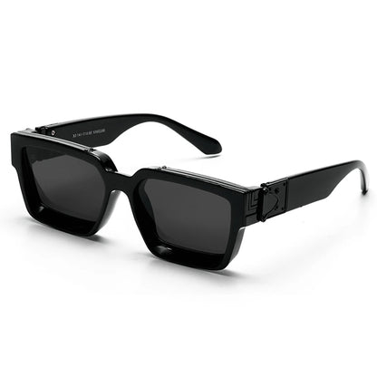 Ruiao rétro noir millionnaire nuances lunettes de soleil de luxe 2025 pour hommes concepteur célèbre marque carré lunettes de soleil homme femmes lunettes de soleil
