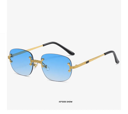 Petites lunettes De soleil en métal Vintage cadre ovale femmes lunettes De soleil hommes marque De luxe Design lunettes De soleil femmes miroir Gafas De Sol UV400