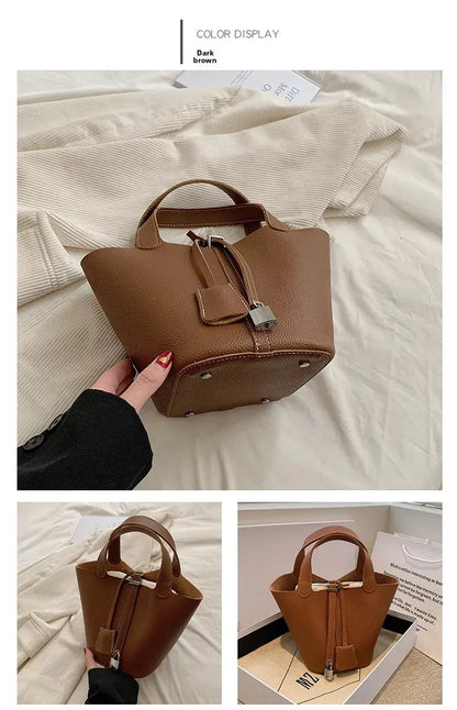 Sac à main en cuir PU pour femmes, Design Unique haut de gamme, offre spéciale de la saison, sac seau tendance, polyvalent à la mode, Si