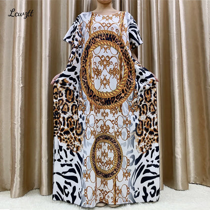 Mode nouveau Style fleur manches africain Dashiki imprimé fleuri taille ceinture coton Caftan dame été Maxi robes décontractées robes