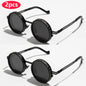 ND2-400 9 niveaux réglable gradation lunettes de soleil polarisées hommes femmes pêche Punk lunettes rondes conduite lunettes ND filtre