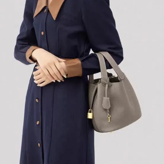 Nouveau 2025 sac seau en cuir pour femmes panier de légumes sac à main maman sac de mariage sac à bandoulière en polyuréthane souple avec poche Mobile