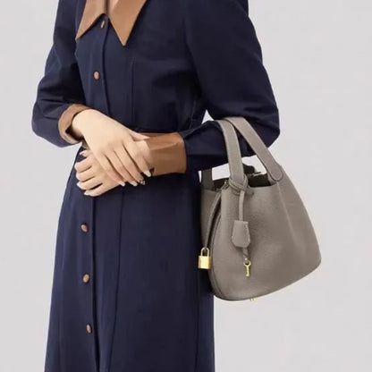 Nouveau 2025 sac seau en cuir pour femmes panier de légumes sac à main maman sac de mariage sac à bandoulière en polyuréthane souple avec poche Mobile