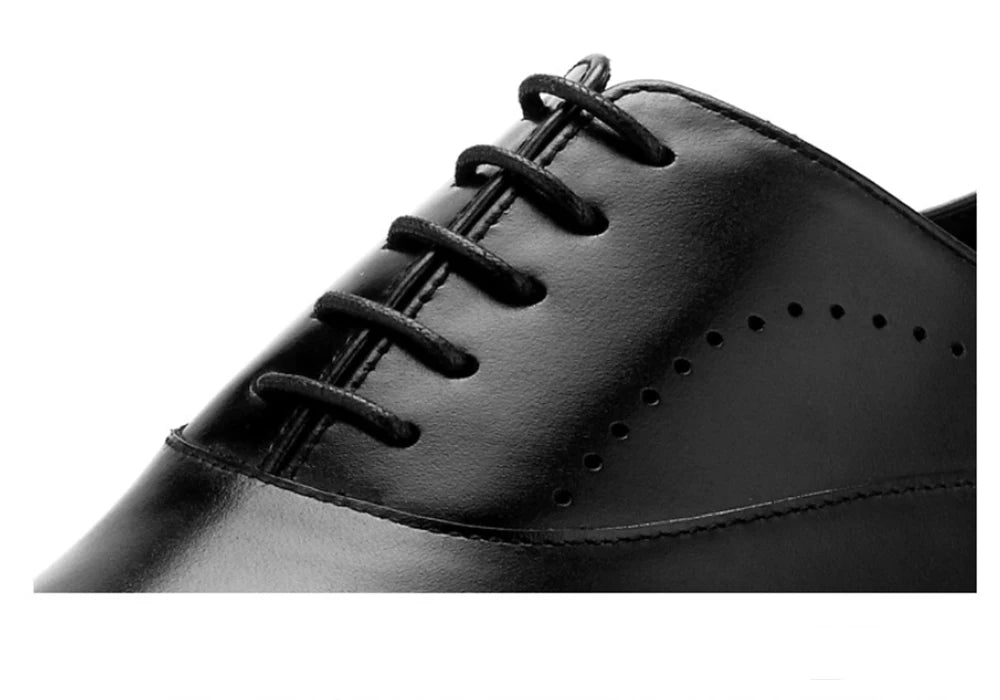 Chaussures Oxford en cuir véritable pour hommes, chaussures de haute qualité, faites à la main, pleine fleur, pour les affaires, décontractées, pour la vie quotidienne, 2024