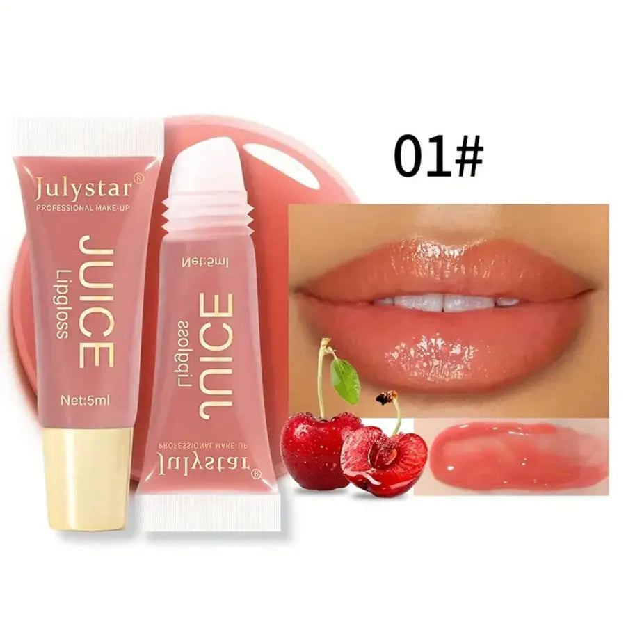 Gelée liquide hydratante et éclaircissante, huile de baume Jules, parfum de fruits Jules Lines Jelly Pout, verre brillant