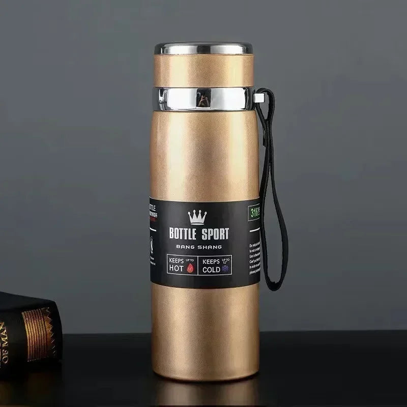 Bouteille d'eau thermique garder la bouteille d'eau froide et chaude Thermos pour café thé flacons sous vide bouteille Thermos en acier inoxydable cadeaux