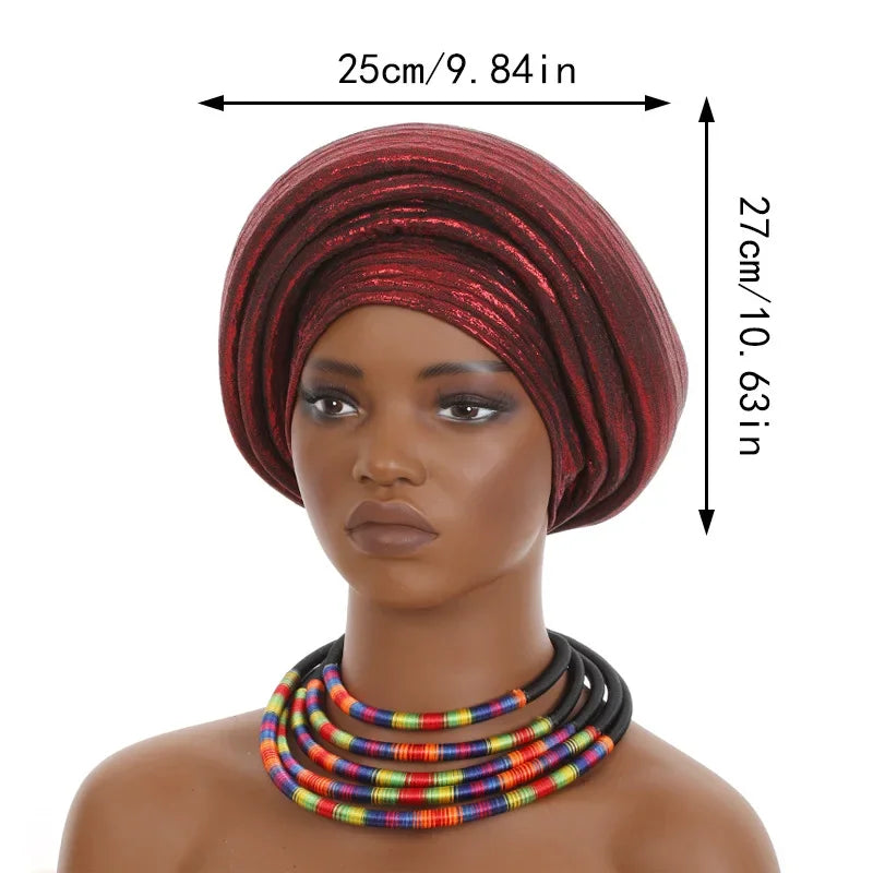 Cravate de sauna africaine, casquettes de documents solides, chapeaux de soirée, tenues musulmanes, chapeau turban, mode d'été et d'automne