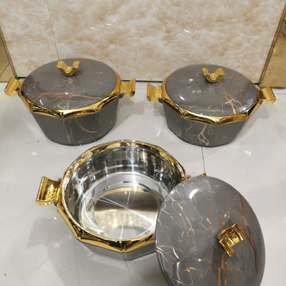 3 pièces ensemble boîte d'isolation alimentaire isolé thermique marmite boîte isolation Pot boîte à déjeuner conservation de la chaleur