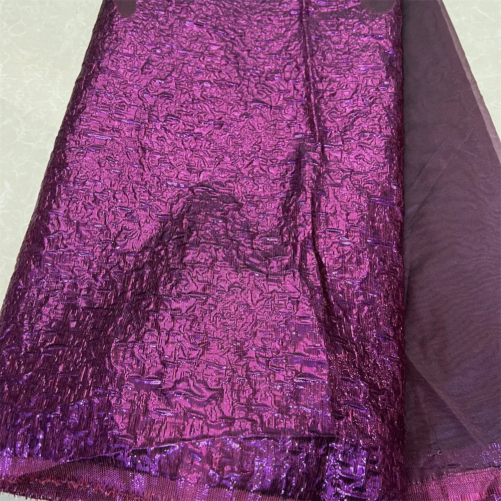 2025High qualité africain nigérian Tulle dentelle tissu Organza broderie Guipure brocart Jacquard robes de mariée robes de soirée 5Yard