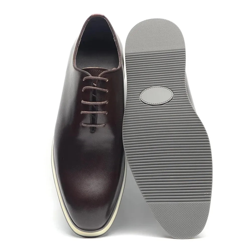 Baskets en cuir véritable naturel pour hommes, chaussures plates à lacets, élégantes, décontractées, qualité supérieure, luxe, mode automne, 03/fête, 2024