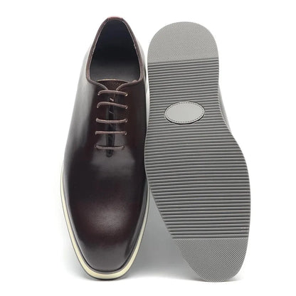 Baskets en cuir véritable naturel pour hommes, chaussures plates à lacets, élégantes, décontractées, qualité supérieure, luxe, mode automne, 03/fête, 2024