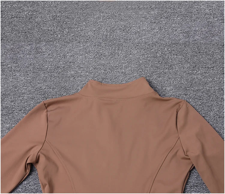 Veste de Sport pour femmes, chemise à manches longues, manteau d'entraînement, vêtements d'entraînement, de Yoga