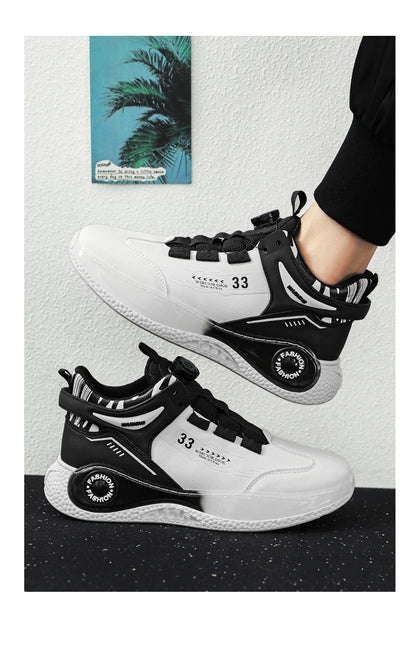 Baskets confortables coordonnantes pour hommes, chaussures à lacets, rotatives, durables, activités de plein air