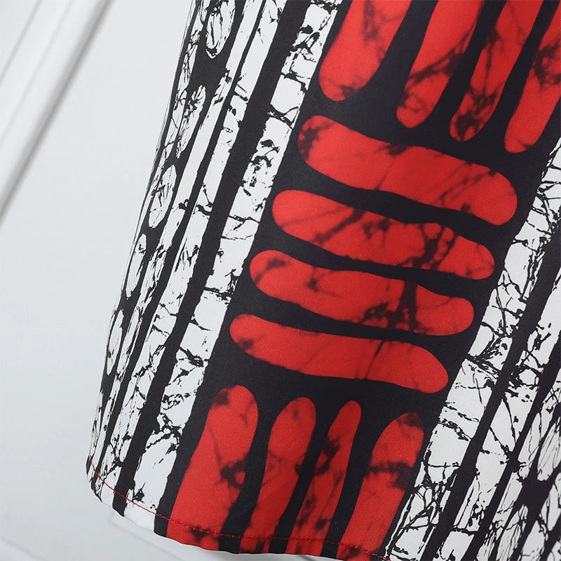 VONDA Vintage Robe Maxi femmes été fête imprimer robes 2025 mode col en v 3/4 manches décontracté surdimensionné ample longue Robe