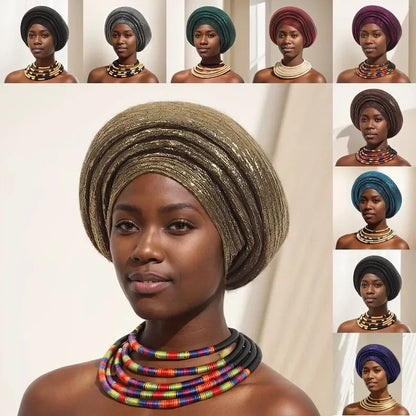 Cravate de sauna africaine, casquettes de documents solides, chapeaux de soirée, tenues musulmanes, chapeau turban, mode d'été et d'automne