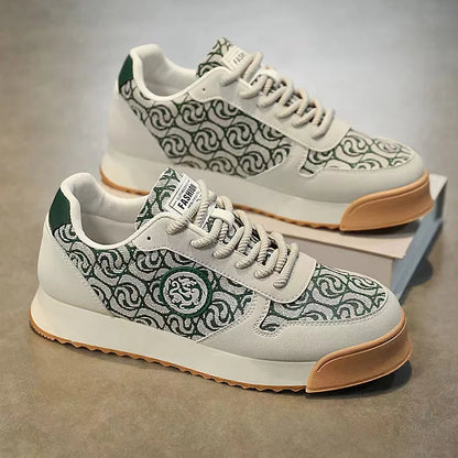 Printemps automne chaussures hommes augmenté mode cuir chaussures décontractées conseil chaussures de haute qualité en plein air grosses baskets Style britannique