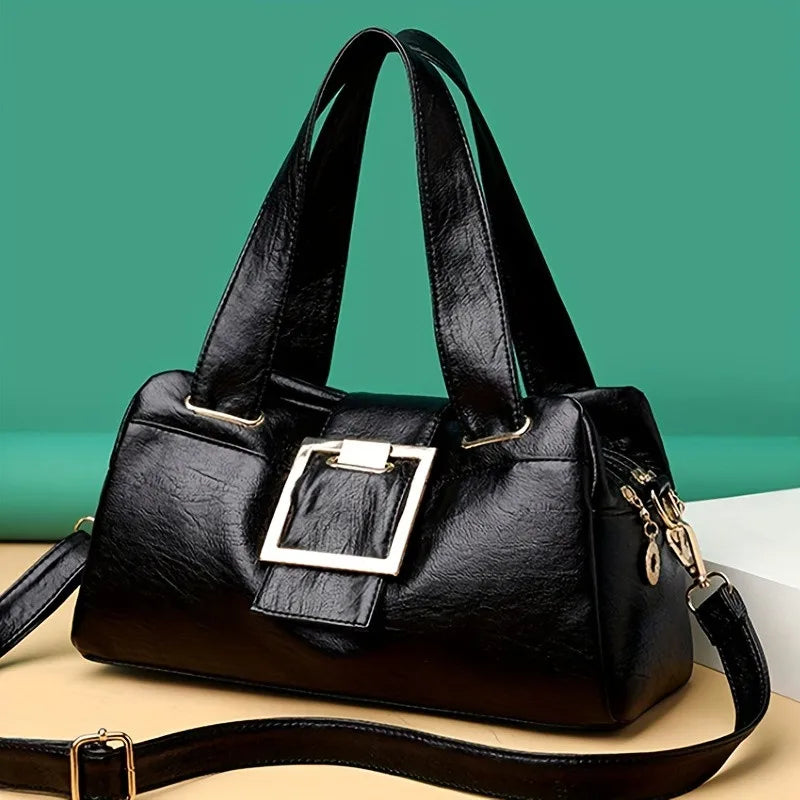 Sacs à main en cuir multicouches pour femmes, sac à poignée supérieure, sacs à main de qualité, designer de luxe féminin, grande capacité, Boston Ladies Sac A Main