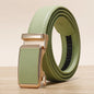 Ceinture à boucle automatique dorée hommes et femmes ceintures décontractées de mode universelle rouge bleu vert noir blanc Cinturon ceinture féminine