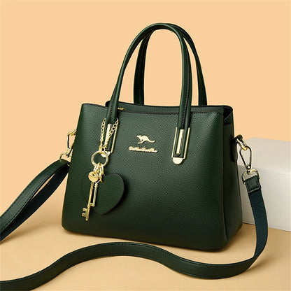 Sacs à bandoulière en cuir de grande capacité pour femmes, sacs à main de créateurs de marque, sacs à main de messager vintage, nouveau, 2024