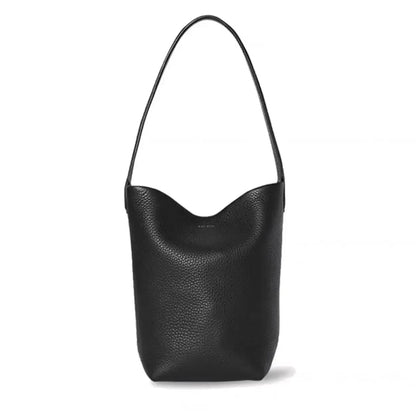 Sac à main en cuir véritable pour femmes, fourre-tout paresseux de grande capacité, sac à bandoulière simple, sac à dos de jour décontracté, sac de taille, sac seau