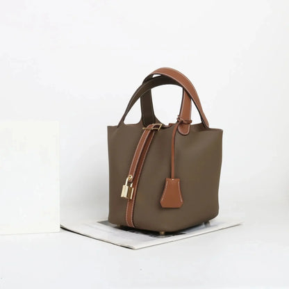 Sac à main en cuir de vache souple, panier de couche de sauna XVI, sac de détermination durable, fabriqué en Chine, nouvelle mode, 2024, E27