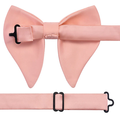 GUSLESON mode rose Champagne bleu solide noeud papillon pour hommes classique grand noeud papillon pour fête de mariage nœud papillon adulte hommes cravate