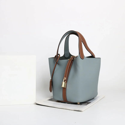 Sac à main en cuir de vache souple, panier de couche de sauna XVI, sac de détermination durable, fabriqué en Chine, nouvelle mode, 2024, E27