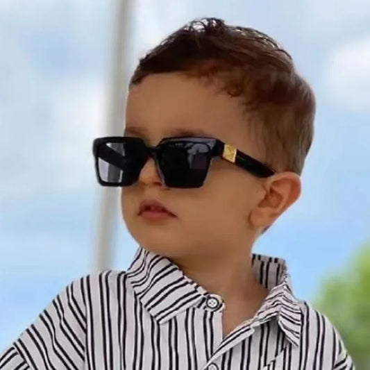 Lunettes de soleil carrées colorées pour enfants, unisexe, vintage, à la mode, pour garçons et filles, UV400, nouvelle collection