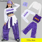 Haut court K-pop pour filles, pantalons cargo, cardigan de danse de rue pour enfants, olympiques streetwear pour enfants, ensembles de vêtements de groupe de filles Jazz