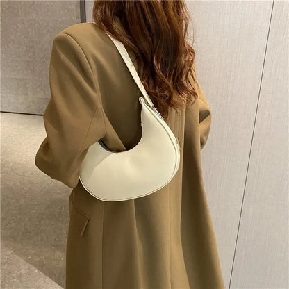 BS - Sac à bandoulière Hobo en cuir PU pour femmes, Design de luxe, petite pochette, sac à main sous les bras, fourre-tout de voyage